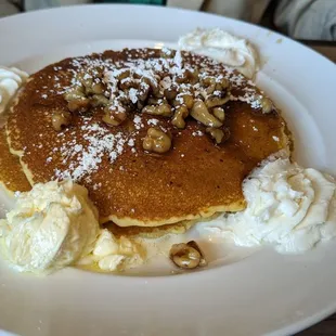 Banana walnut pancake