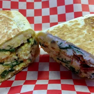 Breakfast wrap. Really good!