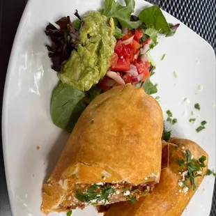 The Pork Tinga Chimichanga!