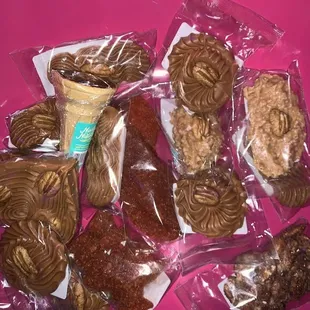 a variety of cookies and pastries