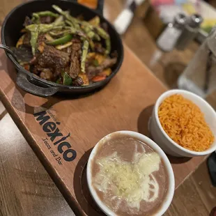 Steak fajitas