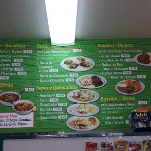 Menu - the kind of food you would choose if you only had one meal left to eat.