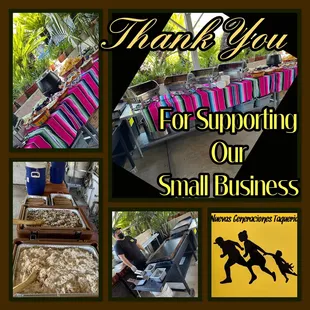thank you for supporting our small business