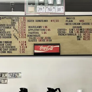 Donuts and their prices