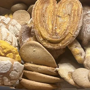 We dug into this box. Here's some of the bread we selected.
