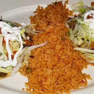 Beef tostada lunch special