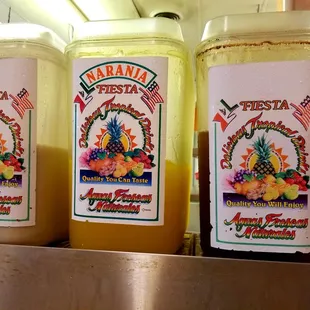 three jars of tortilla