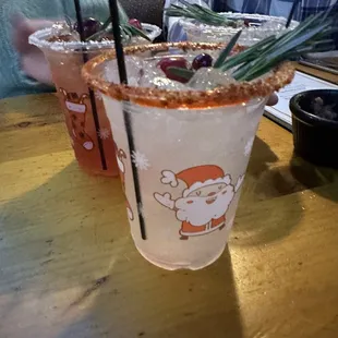 Cute happy hour margs from christmas