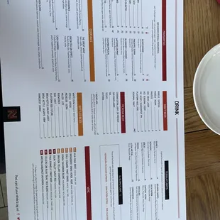 Updated menu June 2022