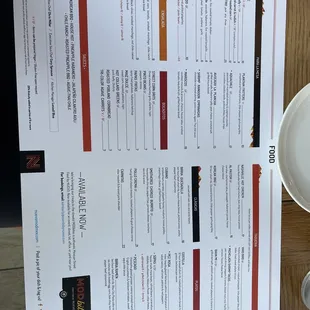 Updated menu June 2022