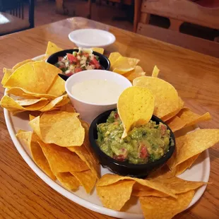 Vallarta Appetizer Sampler- ceviche, queso, quac