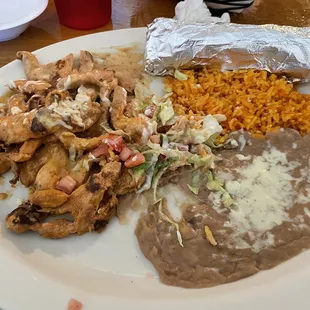 Chipotle chicken lunch special