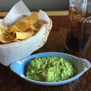 Guacamole and chips