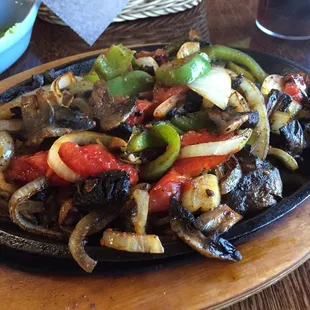 Veggie fajitas