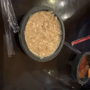 Waitress brought us beans without pork