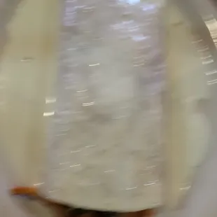 Burrito (California style) doesn't look like much but it was awesome! And huge!!