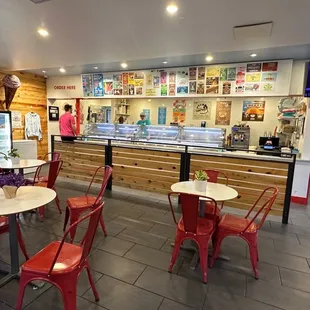 the interior of a restaurant