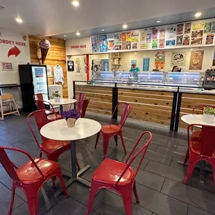 the interior of a restaurant