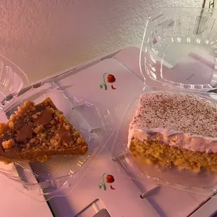 chai pie and tres leche cake