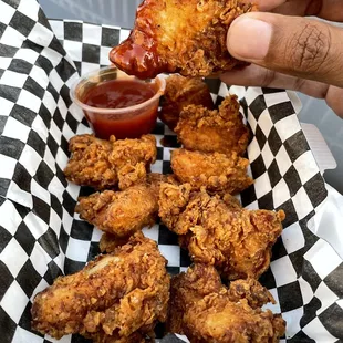 Chicken Nuggets and Scorpion Sauce. Dinner 9/2/2021