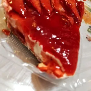 Strawberry cheesecake  not your typical cheesecake it's nice and fluffy very light and flavorful