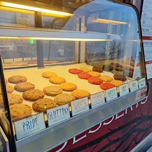a display of cookies