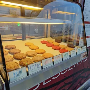 a display of cookies
