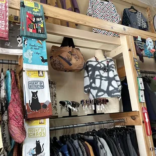 Clothing, dish cloths, bags