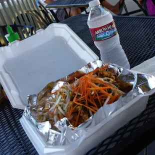 Pad Thai Noodles with Shrimp for $7.25.  Delicious !!!   I'll be back for sure:)