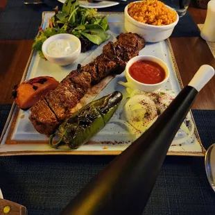 Beef Shish Kabob Plate