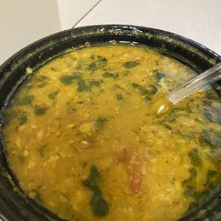 Dal fry was fragrant, warm, spicy and rich