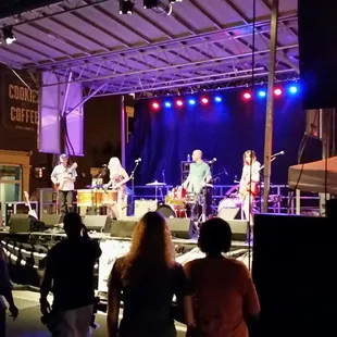 The band Brenda on stage