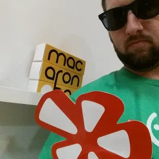 #yelpLou #nulufest chilling with a macaron at the #macaronBar