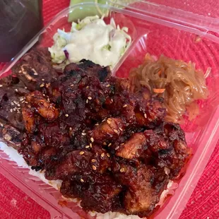 a meal in a plastic container