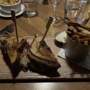 Reuben Sandwich with fries