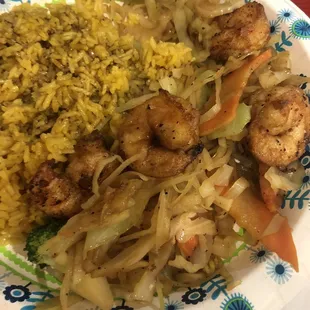 a plate of food on a table