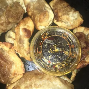 Dumplings (pictured without the dreadful soggy cabbage)