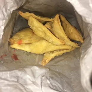 Insanely sweet cream cheese wonton