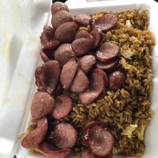 31. Sausage Fried Rice no vegetables with egg