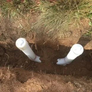 Drain clean outs intstalled!