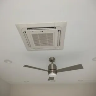 Ceiling fans to ductless ceiling cassettes, we can do it!