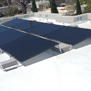 TPO Flat Roof PV Install