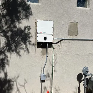 New inverter connected to home WiFi via ethernet cable.