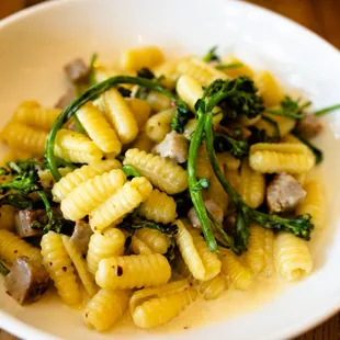 cavatelli with sausage and broccolini