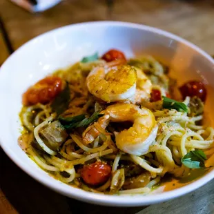 pasta with prawns