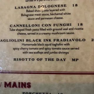 Tagliolini Black Ink Fradiavolo Pasta