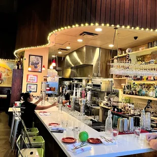 the interior of a restaurant