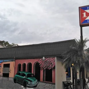 This is the exterior of the restaurant as seen from the sidewalk on S. Orange Avenue in Orlando.