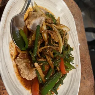 Pad Cha Fish Dinner