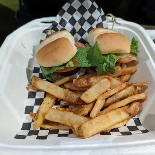 Take-Out from The Hook: Burger Sliders.